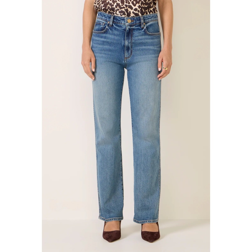 KUT from the Kloth Melissa Straight Leg Jeans Size 0 High Rise Stretch Classic
